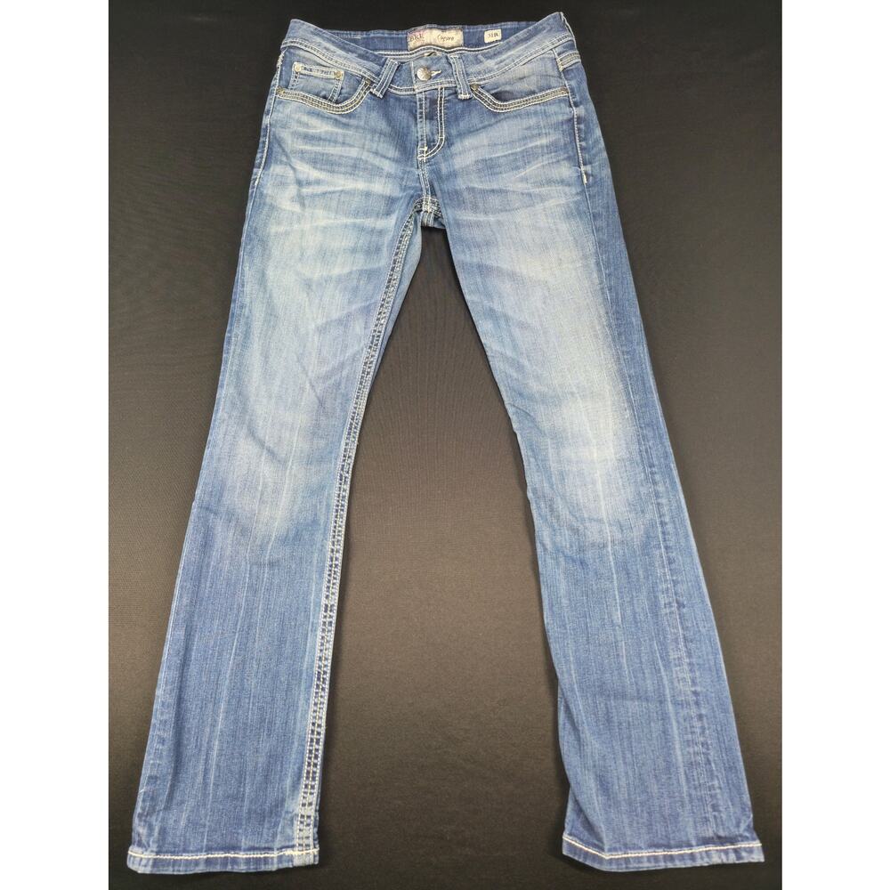 BKE Culture Bootcut Jeans Womens 31R Medium Wash Stretch Denim Low Rise